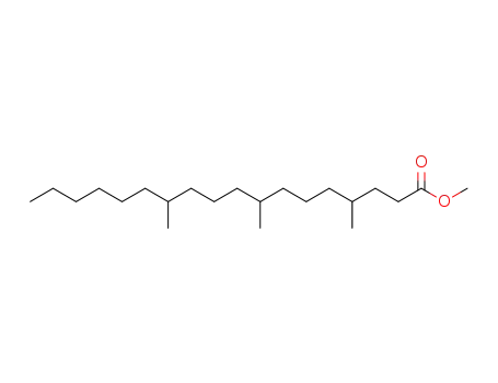 Molecular Structure of 29366-66-3 (4,8,12-Trimethyloctadecanoic acid methyl ester)