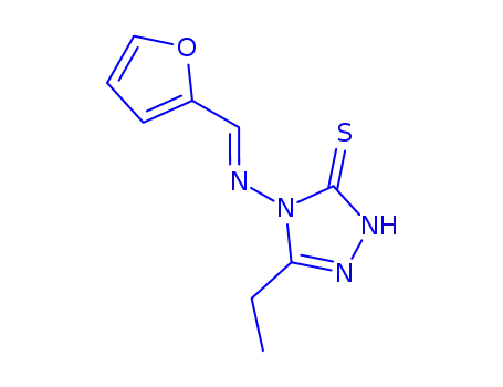 5-ethyl-4-[(2-furylmethylene)amino]-4H-1,2,4-triazole-3-thiol