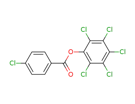 Molecular Structure of 2948-12-1 (pentachlorophenyl 4-chlorobenzoate)