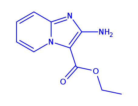 Molecular Structure of 221893-57-8 (Imidazo[1,2-a]pyridine-3-carboxylic acid, 2-amino-, ethyl ester (9CI))