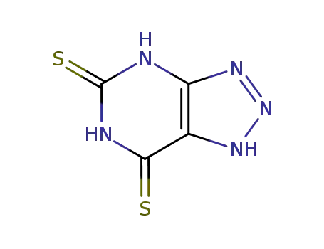 Molecular Structure of 62871-66-3 (3H-[1,2,3]triazolo[4,5-d]pyrimidine-5,7(6H,7aH)-dithione)