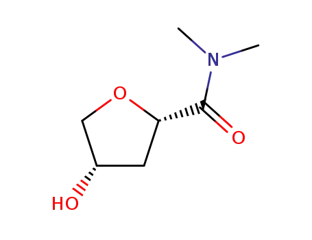 Molecular Structure of 2209-10-1 (2-Furamide,tetrahydro-4-hydroxy-N,N-dimethyl-,trans-(8CI))