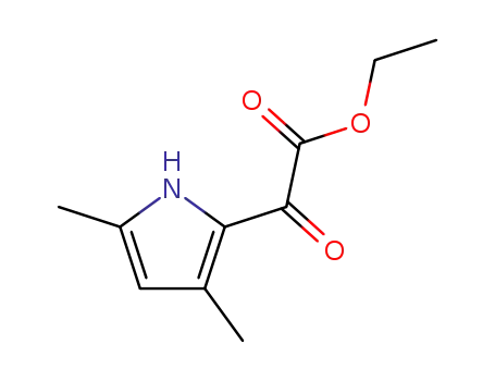 Molecular Structure of 856100-23-7 ((3,5-dimethyl-pyrrol-2-yl)-glyoxylic acid ethyl ester)