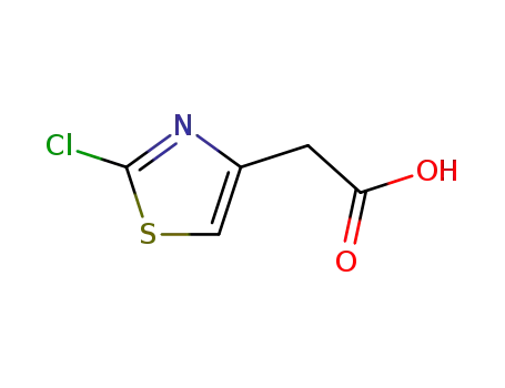 Molecular Structure of 29676-72-0 ((4-Chloro-thiazol-2-yl)acetic acid)