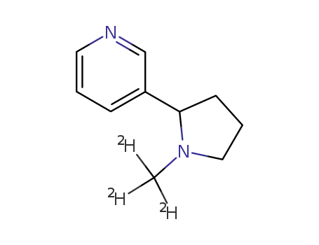 Molecular Structure of 69980-24-1 ((+/-)-NICOTINE-METHYL-D3)