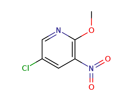 Molecular Structure of 22353-52-2 (5-Chloro-2-methoxy-3-nitropyridine)