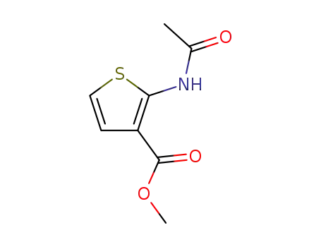 Molecular Structure of 22288-81-9 (2-(Acetylamino)-3-thiophenecarboxylicacidmethylester)
