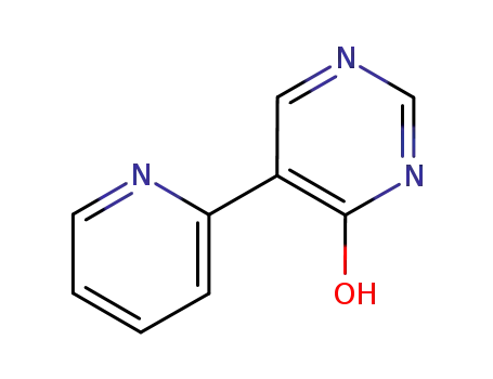 Molecular Structure of 22433-74-5 (5-(pyridin-2-yl)pyrimidin-4(3H)-one)
