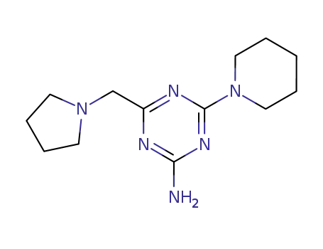 Molecular Structure of 22404-26-8 (4-(piperidin-1-yl)-6-(pyrrolidin-1-ylmethyl)-1,3,5-triazin-2-amine)