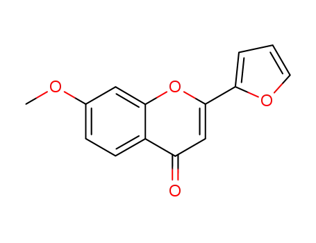 Molecular Structure of 30245-24-0 (2-(furan-2-yl)-7-methoxy-4H-chromen-4-one)