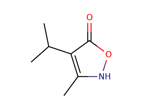Molecular Structure of 29879-46-7 (4-isopropyl-3-methyl-2H-isoxazol-5-one)