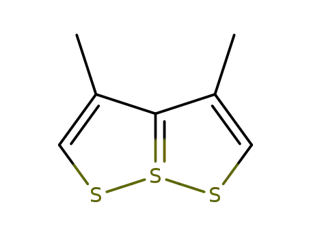 Molecular Structure of 29977-00-2 (3,4-dimethyl-7lambda~4~-[1,2]dithiolo[1,5-b][1,2]dithiole)