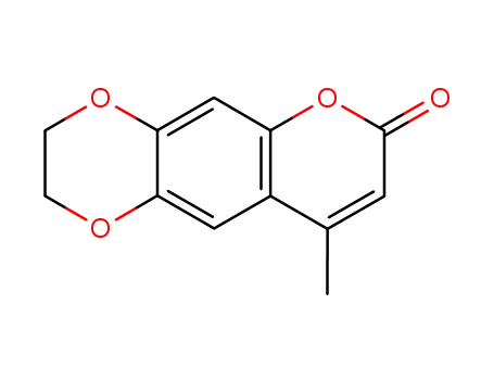 Molecular Structure of 30211-36-0 (9-methyl-2,3-dihydro-7H-[1,4]dioxino[2,3-g]chromen-7-one)