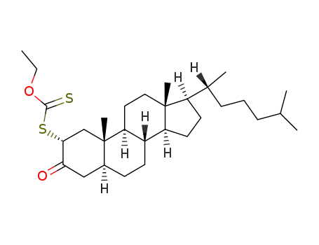 2α-Ethoxythiocarbonylmercapto-5α-cholestanon-(3)
