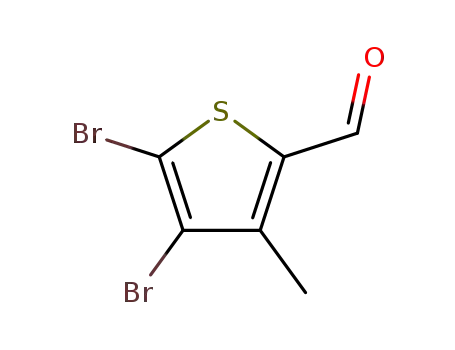 Molecular Structure of 30153-49-2 (4,5-DIBROMO-3-METHYLTHIOPHENE-2-CARBALDEHYDE)