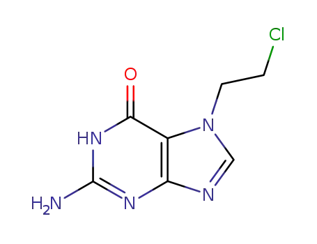 Molecular Structure of 22247-87-6 (7-(beta-chloroethyl)guanine)