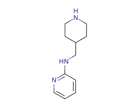 Molecular Structure of 302338-97-2 (2-Pyridinamine,N-(4-piperidinylmethyl)-)