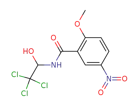 2-methoxy-5-nitro-benzoic acid-(2,2,2-trichloro-1-hydroxy-ethylamide)