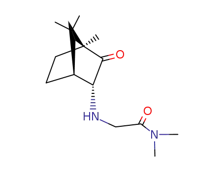 Molecular Structure of 22662-93-7 (N,N-dimethyl-N~2~-(4,7,7-trimethyl-3-oxobicyclo[2.2.1]hept-2-yl)glycinamide)