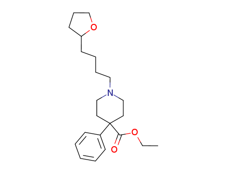 ethyl 1-[4-(oxolan-2-yl)butyl]-4-phenylpiperidine-4-carboxylate