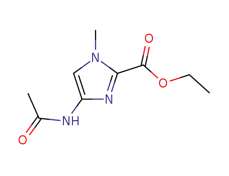 4-acetylamino-1-methyl-1<i>H</i>-imidazole-2-carboxylic acid ethyl ester