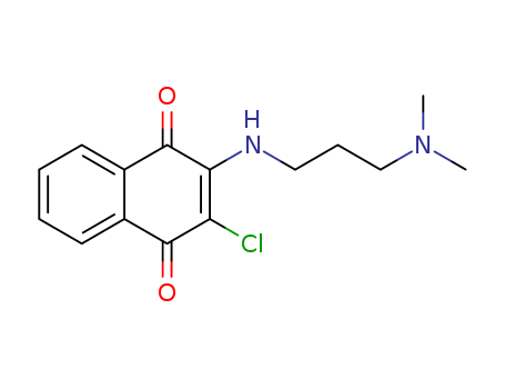 1,4-Naphthalenedione,2-chloro-3-[[3-(dimethylamino)propyl]amino]- cas  22272-09-9