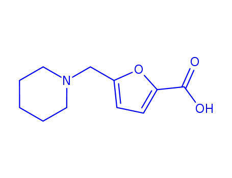 Molecular Structure of 301353-36-6 (5-PIPERIDIN-1-YLMETHYL-FURAN-2-CARBOXYLIC ACID)