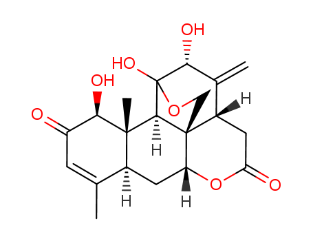 Picrasa-3,13(21)-diene-2,16-dione,11,20-epoxy-1,11,12-trihydroxy-, (1b,11b,12a)-