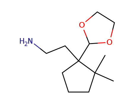 2-(2,2-dimethyl-1-(2-aminoethyl)cyclopentyl)-1,3-dioxolane