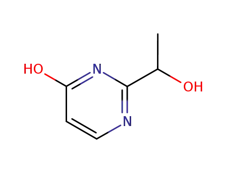 Molecular Structure of 299397-03-8 (4(1H)-Pyrimidinone,2-(1-hydroxyethyl)-)
