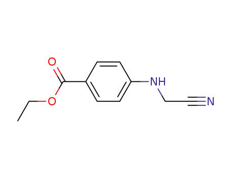 Molecular Structure of 22433-08-5 (Benzoic acid, 4-[(cyanomethyl)amino]-, ethyl ester (9CI))