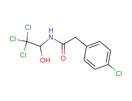 Molecular Structure of 90842-52-7 (N-(2,2,2-trichlor-1-hydroxyethyl)-p-chlorphenylacetamid)