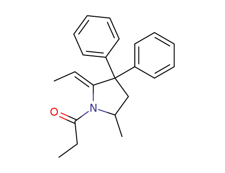 2-ethylidene-5-methyl-3,3-diphenyl-1-propionyl-pyrrolidine