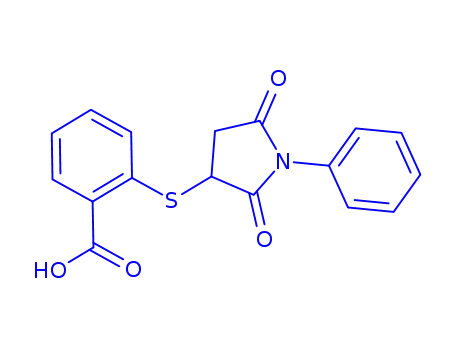 2-(2,5-Dioxo-1-phenyl-pyrrolidin-3-ylsulfanyl)-benzoic acid