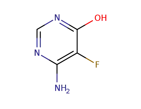 Molecular Structure of 2253-03-4 (4-Pyrimidinol, 6-amino-5-fluoro- (7CI,8CI))