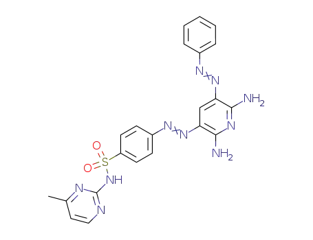 Molecular Structure of 29978-69-6 (4-[(E)-{2,6-diamino-5-[(E)-phenyldiazenyl]pyridin-3-yl}diazenyl]-N-(4-methylpyrimidin-2-yl)benzenesulfonamide)