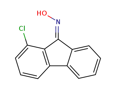 Molecular Structure of 22359-33-7 ((9Z)-1-chloro-9H-fluoren-9-one oxime)