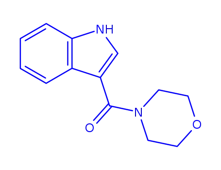 Molecular Structure of 225782-55-8 (1H-INDOL-3-YL(MORPHOLINO)METHANONE)
