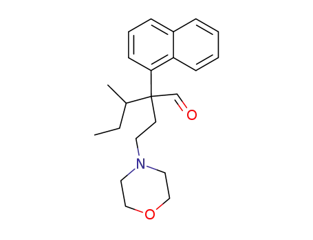 Molecular Structure of 30120-91-3 (α-(sec-Butyl)-α-(1-naphtyl)-4-morpholinebutanal)