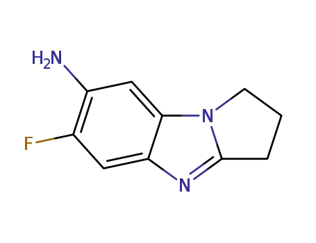 Molecular Structure of 2248-44-4 (1H-Pyrrolo[1,2-a]benzimidazol-7-amine,6-fluoro-2,3-dihydro-(9CI))