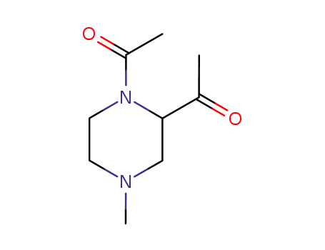 Molecular Structure of 224189-17-7 (Piperazine, 1,2-diacetyl-4-methyl- (9CI))