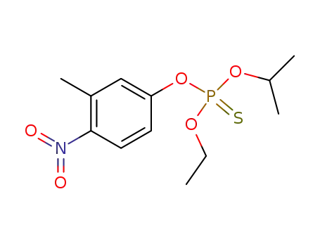 Molecular Structure of 22371-93-3 (O-ethyl O-(3-methyl-4-nitrophenyl) O-propan-2-yl phosphorothioate)