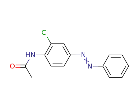 Molecular Structure of 22608-33-9 (N-(2-chloro-4-phenyldiazenyl-phenyl)acetamide)