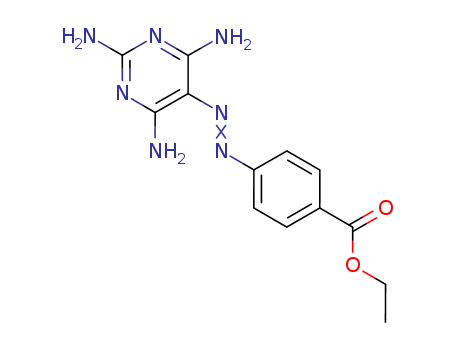 Benzoic acid,4-[2-(2,4,6-triamino-5-pyrimidinyl)diazenyl]-, ethyl ester