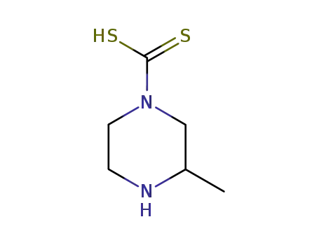 Molecular Structure of 22316-97-8 (1-Piperazinecarbodithioicacid,3-methyl-(8CI))