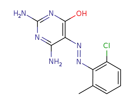 Molecular Structure of 30189-08-3 (2,6-diamino-5-[(2-chloro-6-methylphenyl)hydrazono]pyrimidin-4(5H)-one)