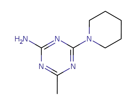 Molecular Structure of 30084-28-7 (4-Methyl-6-(1-piperidinyl)-1,3,5-triazin-2-amine)
