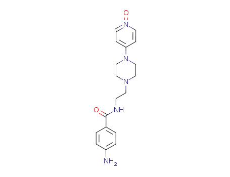 Molecular Structure of 30198-94-8 (4-amino-N-{2-[4-(1-oxidopyridin-4-yl)piperazin-1-yl]ethyl}benzamide)