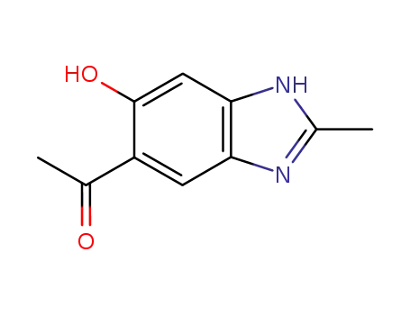 Molecular Structure of 30192-52-0 (Ketone, 6-hydroxy-2-methyl-5-benzimidazolyl methyl (8CI))