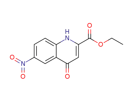Molecular Structure of 30093-88-0 (1,4-Dihydro-6-nitro-4-oxoquinoline-2-carboxylic acid ethyl ester)